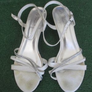 Flip Flops 8 M women's SLINGBACKS SILVER 1,5 HILL